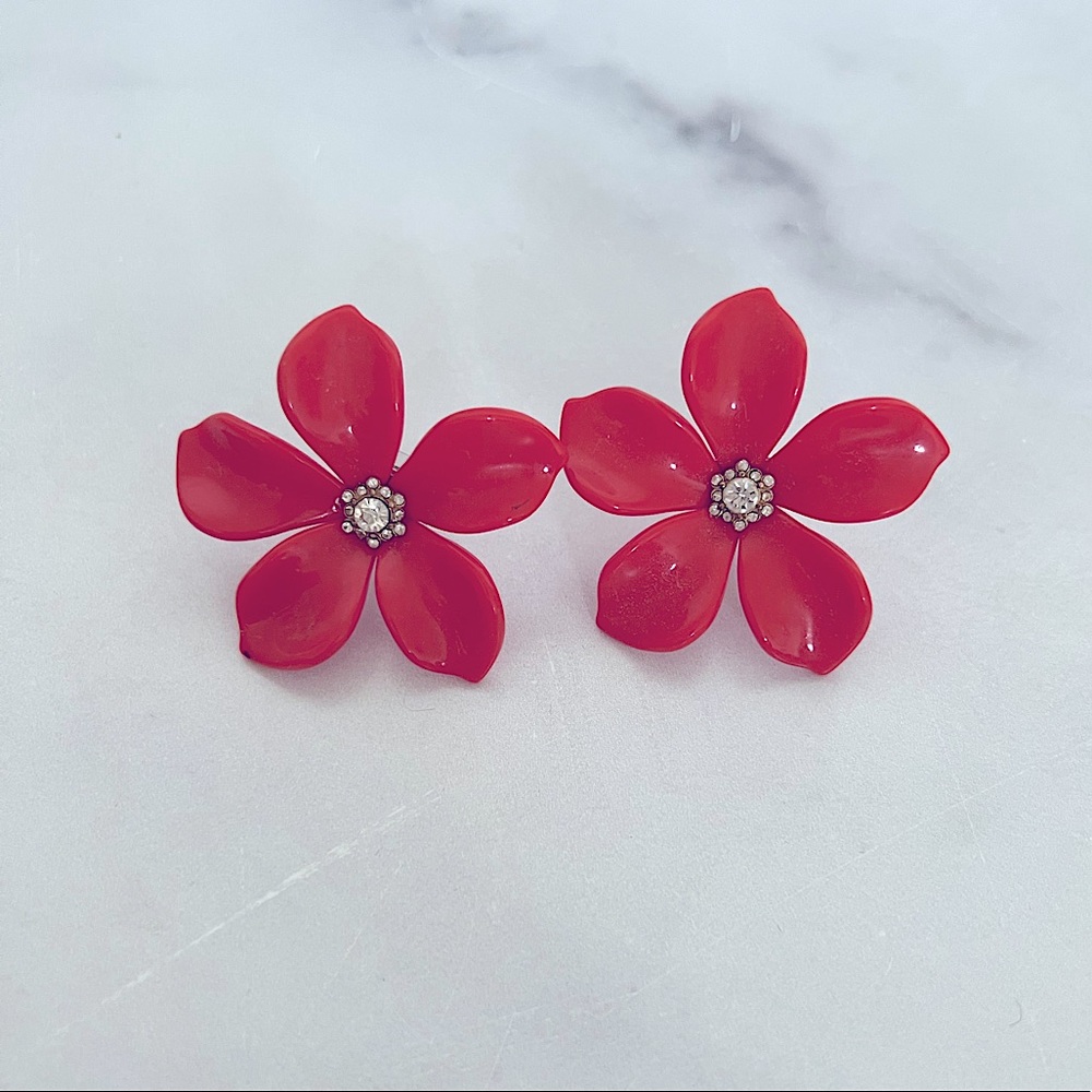 J. Crew Flower Earrings NWOT